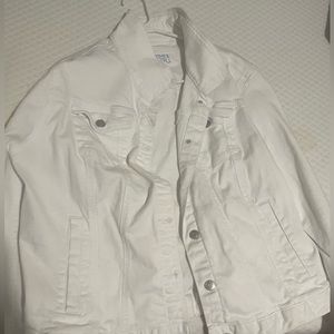 White jean jacket